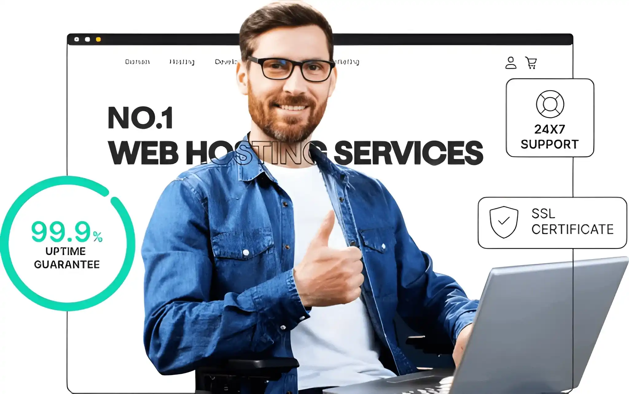 Reliable web hosting server for secure websites